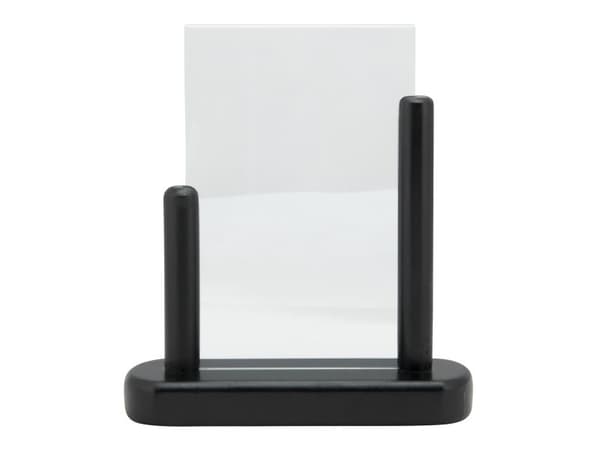 Securit® A6 display ramme i massivt sort træ