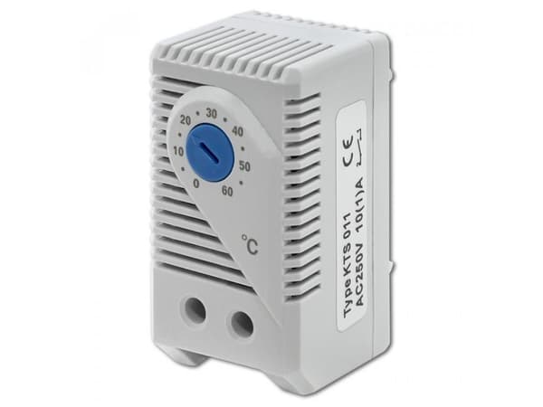 Qoltec Termostat zamykający 10A | DIN 35