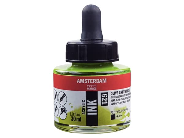 Amsterdam Acrylic Ink Bottle Olive Green Light 621