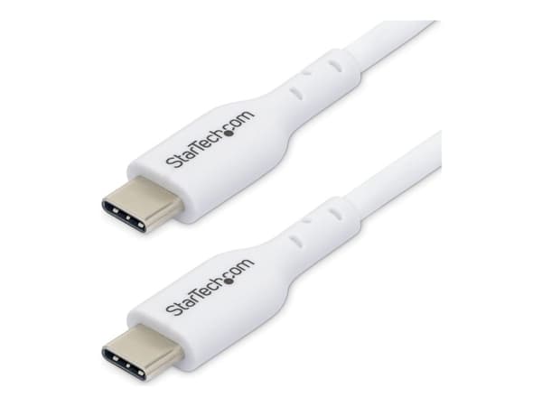 StarTech.com USB2CC2MNCWHE2PK, 2 m, USB C, USB C, USB 2.0, 0,48 Gbit/s, valkoinen