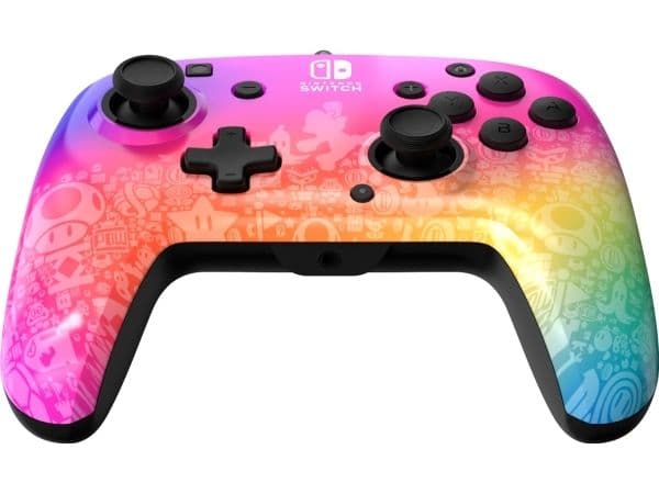 PDP REMATCH Wired Controller: Star Spectrum Til Nintendo Switch, Nintendo Switch - OLED-malli, Gamepad, Nintendo Switch, Nintendo Switch Lite, Nint...