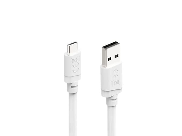 Hama 00201813, 2 m, USB A, USB C, USB 2.0, 0,48 Gbit/s, Hvit