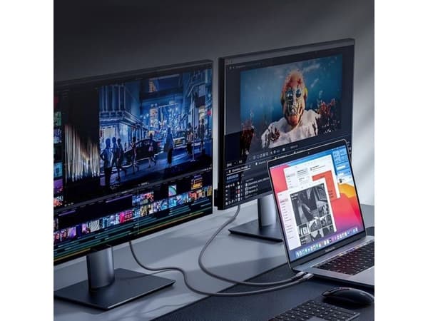 USB-kabel Wozinsky USB-C til USB-C 1 m svart (5907769376740)