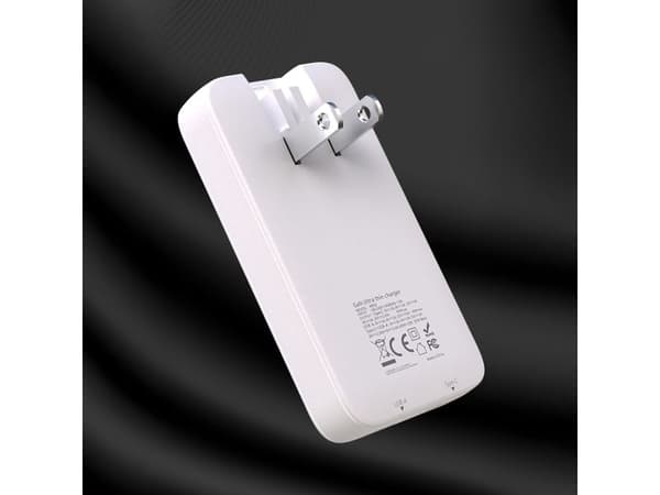 Dudao A65Q Adapter 65Watt GaN 1xUSB-C + 1xUSB-A Hvid