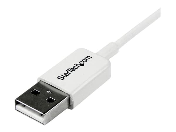 StarTech.com 3.3 ft. (1 m) USB to Micro USB Cable - USB 2.0 A to Micro B - White - Micro USB Cable (USBPAUB1MW) - USB-kabel - mikro-USB typ B (hane...