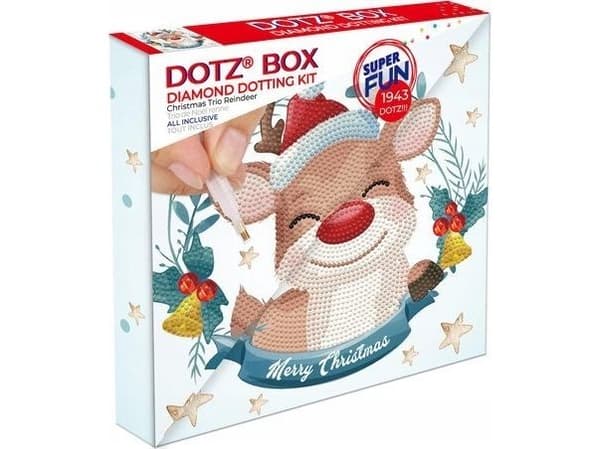 DIAMOND DOTZ DOTZ BOX Christmas Trio Reinsdyr