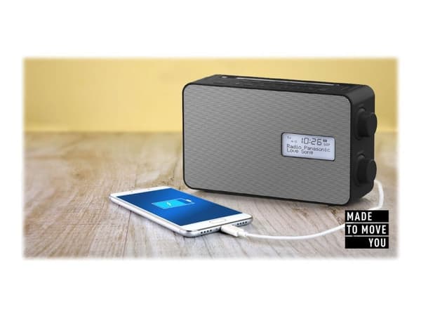 Panasonic-RF-D30BT - DAB bærbar radio - 2 Watt - sort