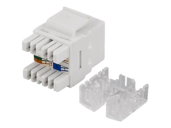 DELTACO MD-110 - Modulär insättning - CAT 6 - UTP - RJ-45 - vit