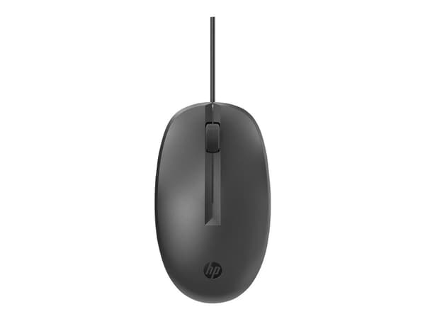 HP 128 - Mus - laser - kablet - svart