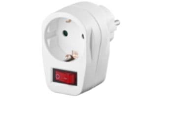Microconnect GRUTIMER2, 1 AC-utgångar, C7 coupler, 230 V, C4 coupler, Vit, 90 g