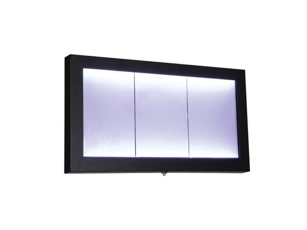 Securit® 3xA4 COATED STEEL belyst informationsdisplay