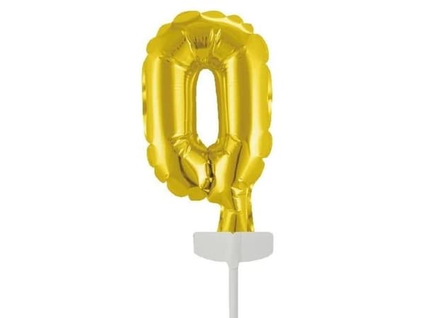 Kage folieballon 0 guld
