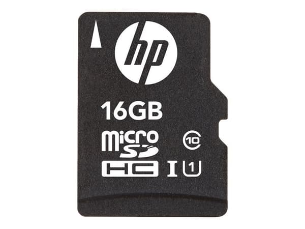 HP - Flash-minneskort (SD-adapter inkluderad) - 16 GB - Class 10 - microSDHC
