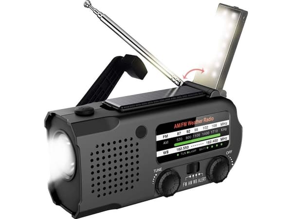 Radio Mozos MOZOS ER-01 radio FM/AM solcell + dynamo
