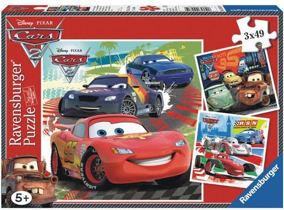 Ravensburger Puslespill 3x49 brikker - Racing fun