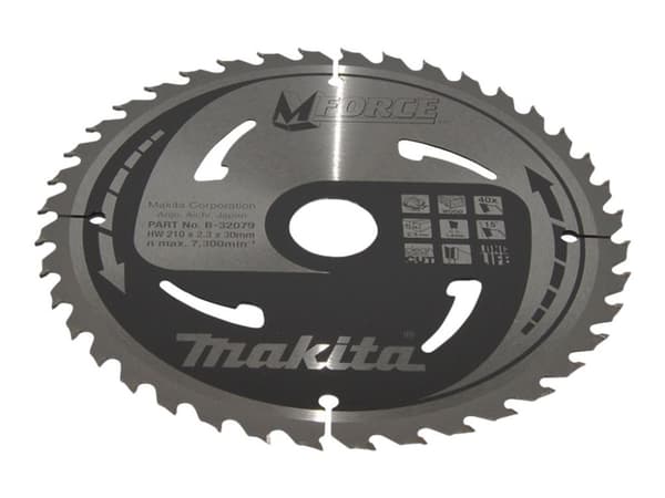 MFORCE cirkelsågblad 210x30mm 24tand