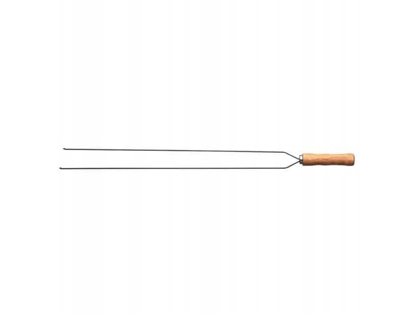 Kaksoisvarras puukahvalla pituus 85 cm