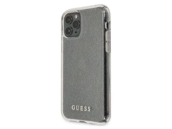 Guess GUHCN58PCGLSI hardt glitterskal til iPhone 11 Pro - sølv/sølv