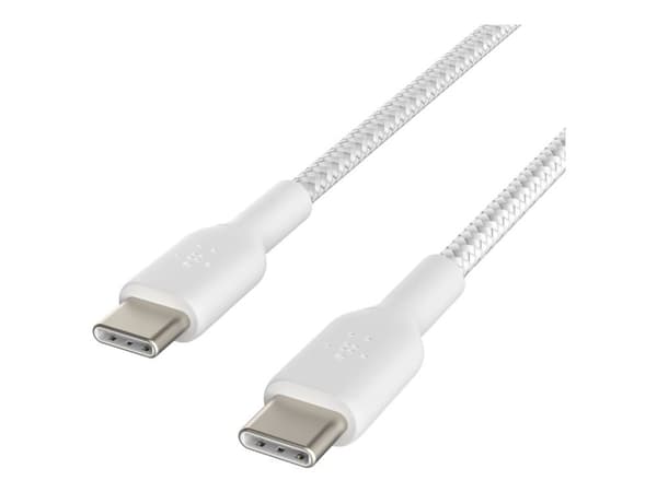 Belkin BoostCharge - USB-kabel - USB-C (hane) till USB-C (hane) - 1 m - vit