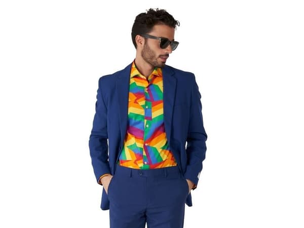 OppoSuit Zig Zag Rainbow-skjorta