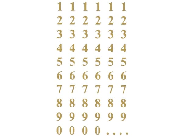 Avery 3728, guld, permanent, blank, 7,6 cm, 12 cm, 124 st