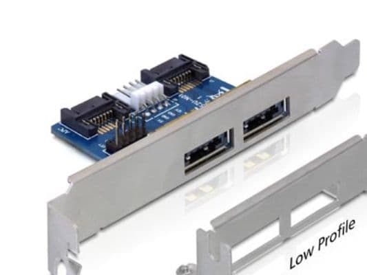 DeLOCK Slot bracket 2x eSATAp 5V/12V