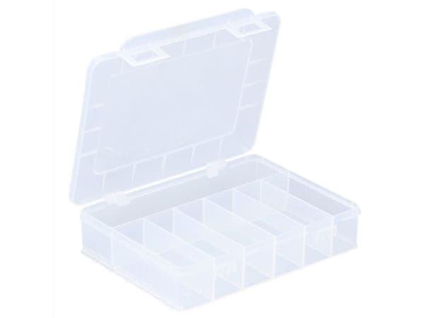 allit sortimentsboks “EuroPlus Basic” størrelse 18/7, transparent, slagfast polypropylen, 7 rom (457180) – 1 stk