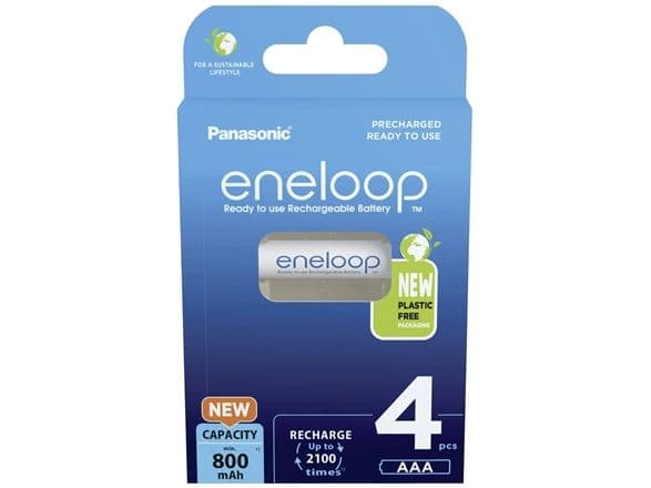 Panasonic eneloop BK-4MCDE - Batteri 4 x AAA - NiMH - (ladbare) - 800 mAh