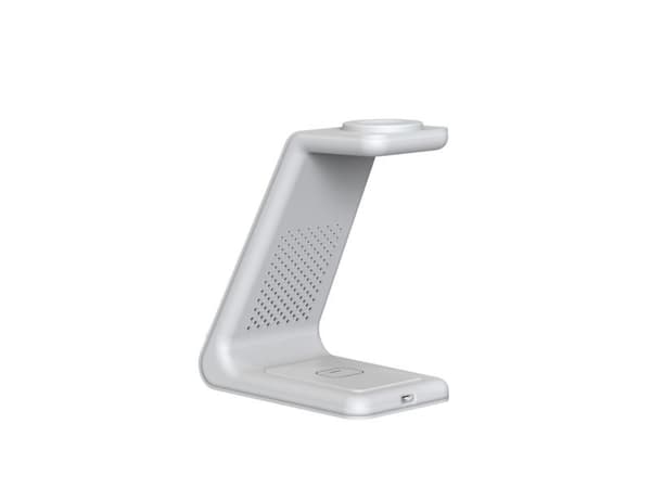 TECH-PROTECT QI15W-A36 3-i-1 trådladdare för Apple vit