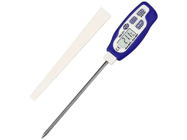 PCE Instruments stikktermometer med dykke-/stikkføler, lynrask, IP65