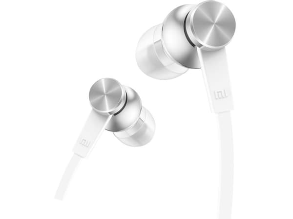 Xiaomi MI Basic - Ørepropper med mikrofon - i øret - kablet - 3,5 mm jakk - sølv