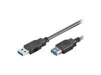 MicroConnect USB 3.0 - USB-förlängningskabel - USB typ A (hona) till USB typ A (hane) - USB 3.0 - 1 m - svart