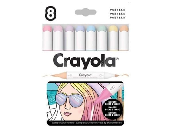 Crayola Art Markers 8 Pcs, Pastels