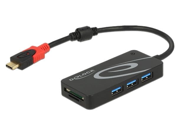 Delock - Hub - 3 x USB 3.1 Gen 1 - stasjonær