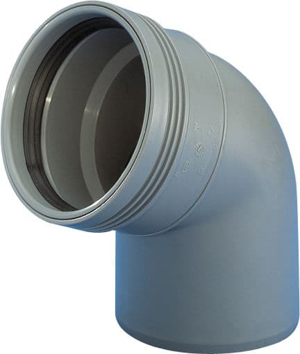 Wavin PP taivutus 67 astetta Ø 50 mm harmaa