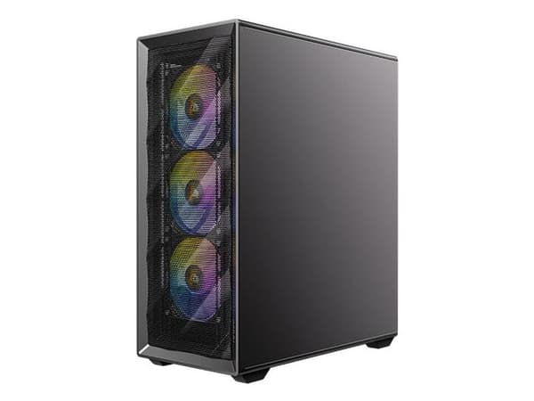 Antec AX85 ARGB, Midi Tower, PC, Sort, ATX, ITX, Micro ATX, Plast, Stål, 16 cm