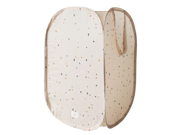 3 Sprouts pop-up kleskurv terrazzo beige