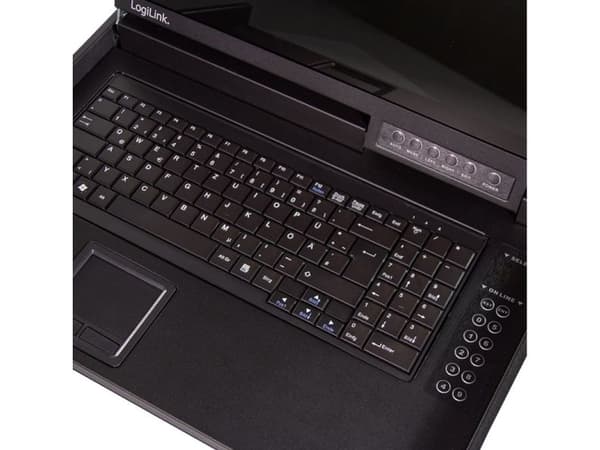 LogiLink KVM Console 8-port, with 17 LCD Screen, VGA, ultra short depth (DE)