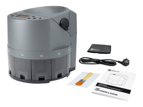 Safescan 1450 - Myntteller / sorterer - EUR - grå