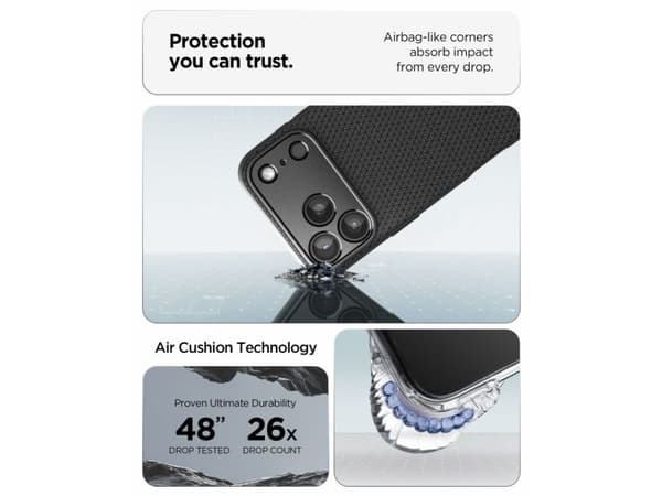 Spigen Liquid Air Case for iPhone 18 Pro / 17 Pro - Matte Black