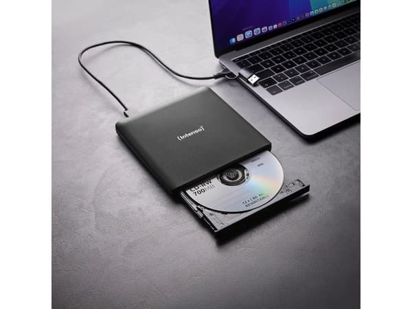 Intenso EOD 500BD Slim - Diskenhet - BD-RE - 6x - USB 3.2 Gen 1 - extern - svart