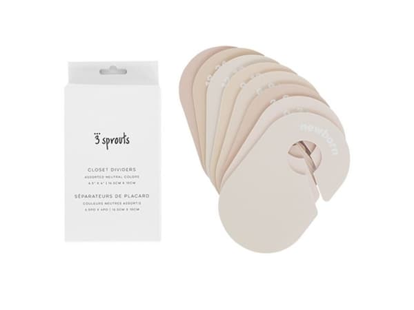 3 Sprouts Skabsdeler (8 stk.), Neutral