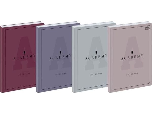 Interdruk notatbok A5/96K, ruter Academy (5 stk)