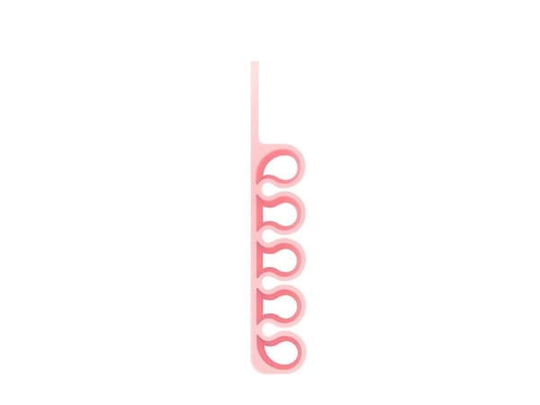 Hurtel silikon skrivbordsorganizer - rosa