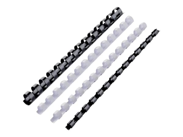 GBC CombBind indbindingsryg 12 mm A5 14-ringe sort (100 stk.)