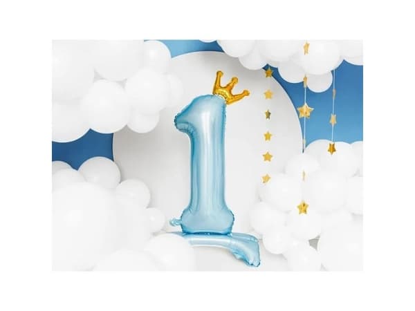 Stående foliebollong 1 84 cm blå