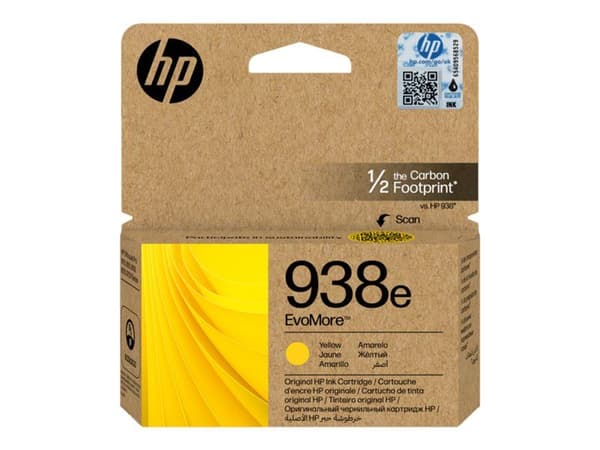 HP 938e EvoMore - Gul - original - bläckpatron - för Officejet Pro 8130e