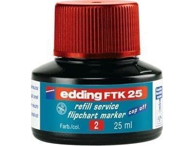 Edding refillbar bläckpenna för blädderblock e-FTK 25 EDDING, röd