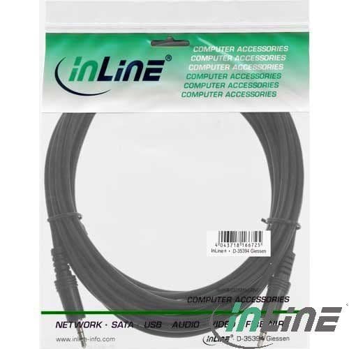 InLine 99936, 3.5mm, Hankjønn, 3.5mm, Hankjønn, 2,5 m, Sort
