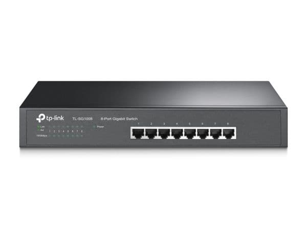 TP-Link TL-SG1008 - Switch - 8 x 10/100/1000 - stasjonær